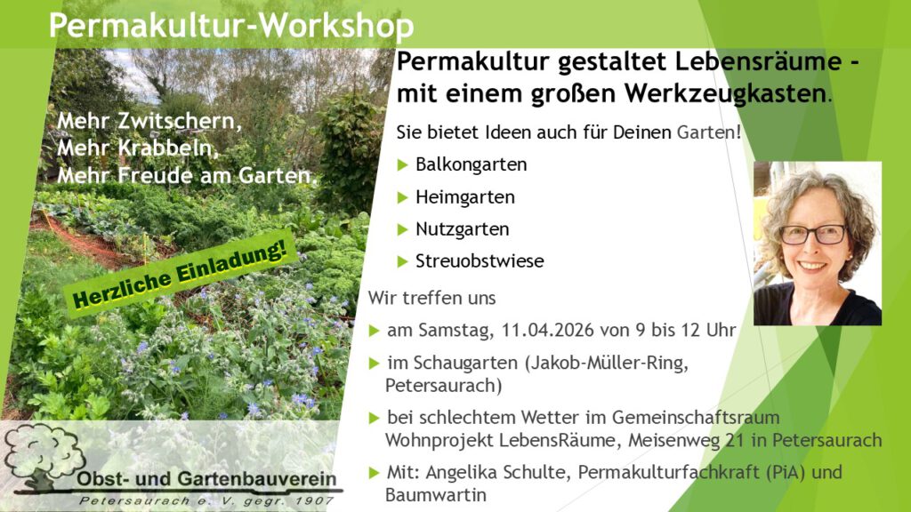 Plakat zum Permakultur-Workshop